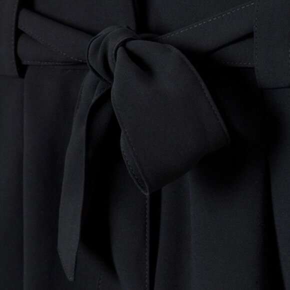 H&M Black Paperbag Shorts NWT - Tailored Black Shorts with Belt - Picture 4 of 9